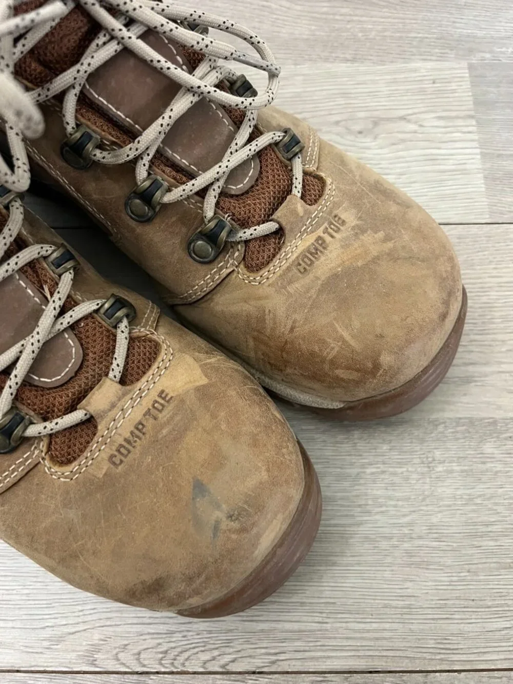 Danner Work Boots Gore Tex Composite Toe Vicious 4.5 Tan Brown Men's Size 9.5 D